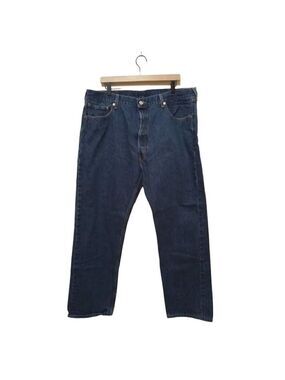 LEVI'S 501 XX Dark Wash Straight Leg Button Fly Jeans Sz 42x34